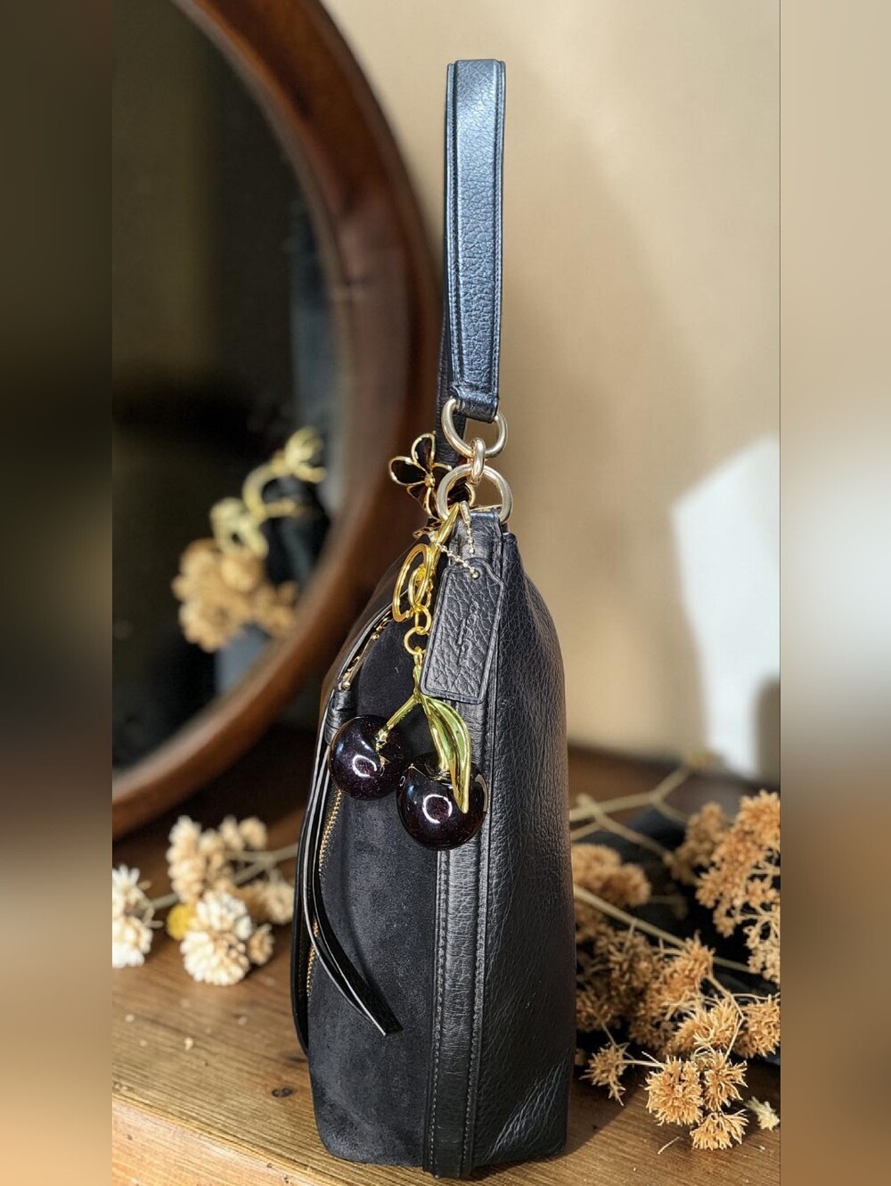 Coach Marlon Hobo Black Pebbled Leather Bag Style No. F79994 - Picture 11 of 15